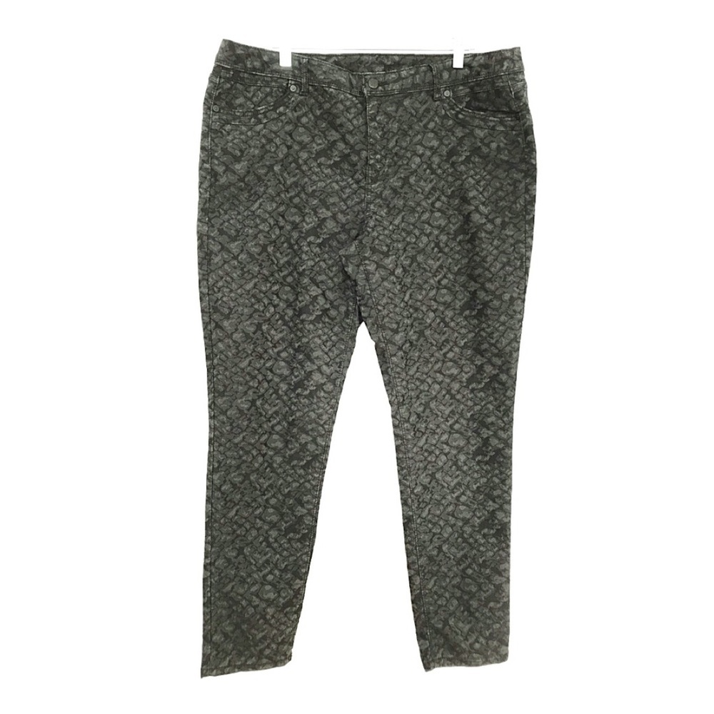 Simply Vera Vera Wang Embossed Skinny Stretch Ankle Pants – Size 16